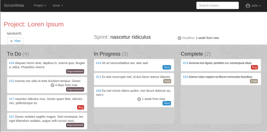 Scrumwala Open Source Scrum Tool